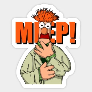 Beaker Muppets Sticker